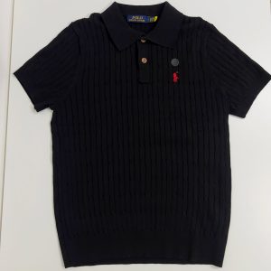 Ralph Lauran Cable Knit Short Selves Polo - Image 4