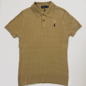 Ralph Lauran Cable Knit Short Selves Polo - Image 3
