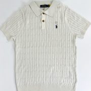 Ralph Lauran Cable Knit Short Selves Polo - Image 2