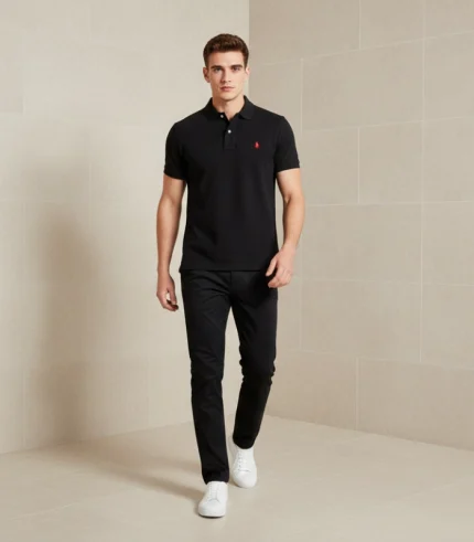 Ralph Lauren Regular Fit Polo Black