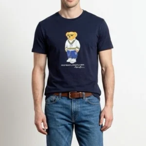 POLO Ralph Lauren Crew Neck T-Shirt -Newport Navy Denim Bear