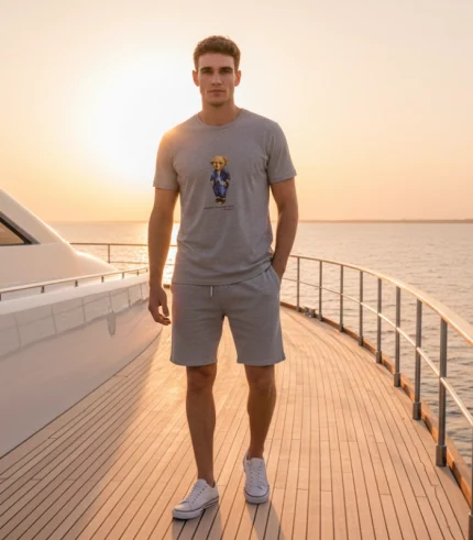 Ralph Lauren Bears logo T-Shirt Gray