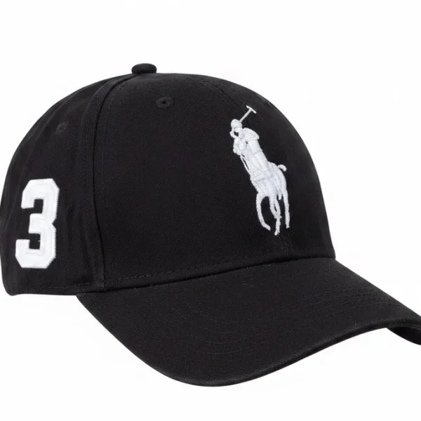 Polo Ralph Lauren-Big Pony Chino Ball Cap-Black