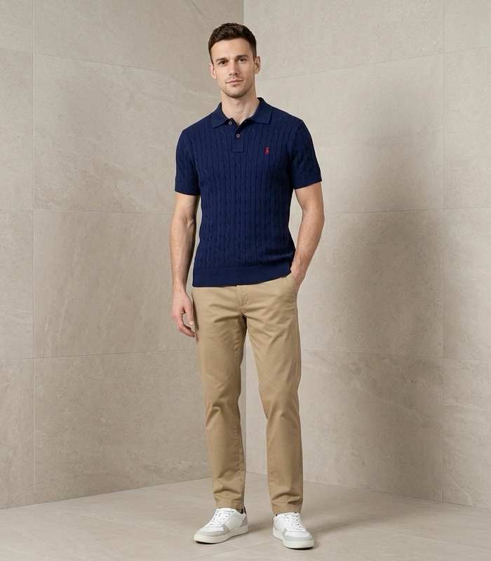 Custom Slim Fit Cotton Polo Shirt