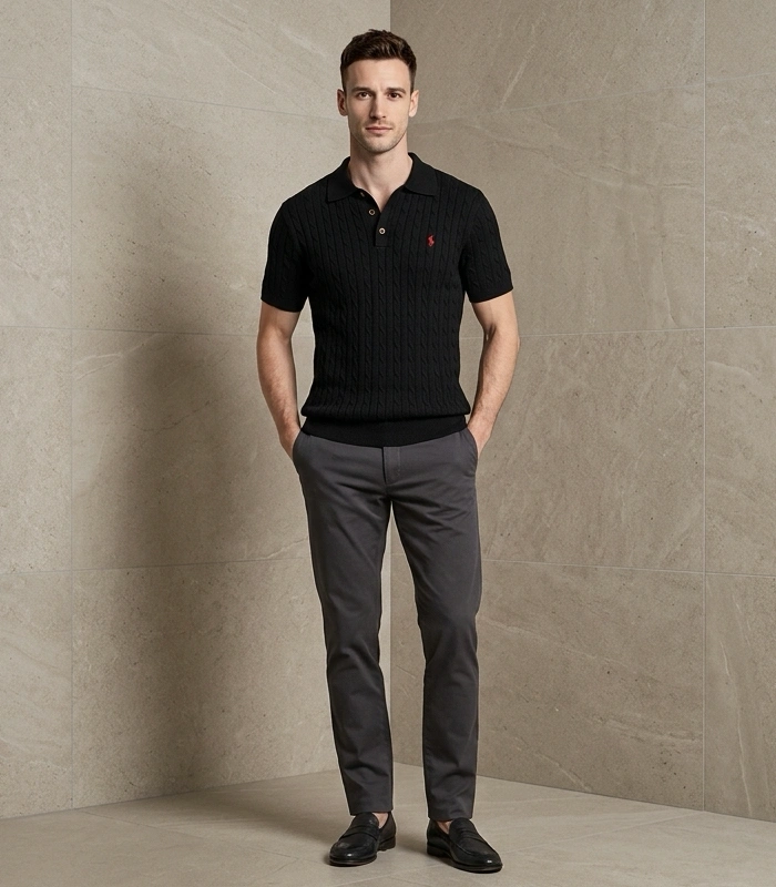 Custom Slim Fit Cotton Polo Shirt